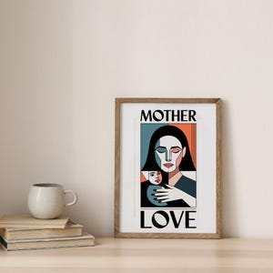 Presente para mãe para imprimir | Citações de amor materno para crianças | Cartão de agradecimento editável | Arte de parede emocionante para mãe | Carta digital para mãe