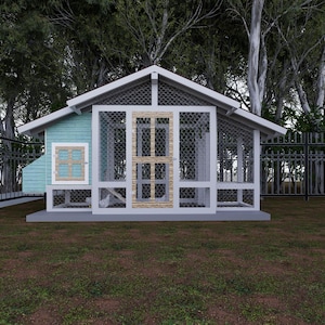 Chicken Coop 10 chickens Modern Chicken Coop with run DIY Chicken Coop plan Cheap Chicken coop DIY Chicken Run Plans Walk in Chicken Coop