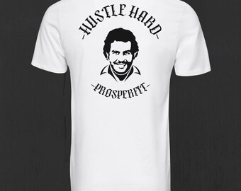 Maglietta aderente da uomo Hustle Hard - Maglietta firmata ProsperFit