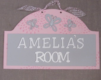 Personalized Room Sign for Girls.