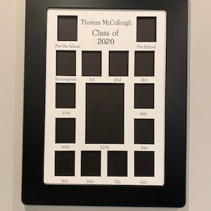 School Days Photo Frame/ graduation/ pre-school/ high school/ pre K 12/ senior/ 15 openings\ collage/ personalized/