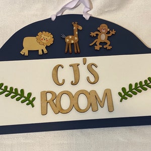 Personalized Room Sign for Boys image 1