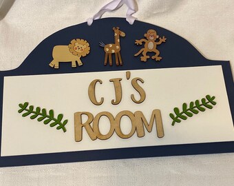 Personalized Room Sign for Boys