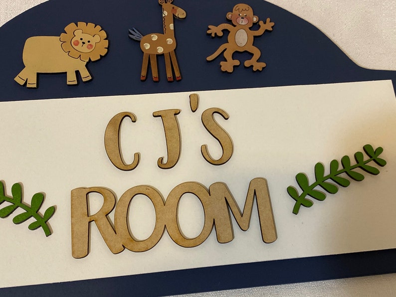 Personalized Room Sign for Boys image 3