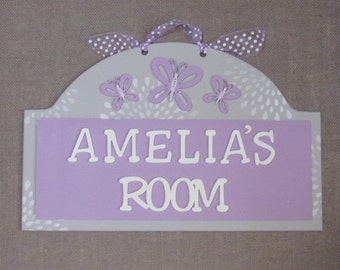 Personalized Room Sign for Girls.