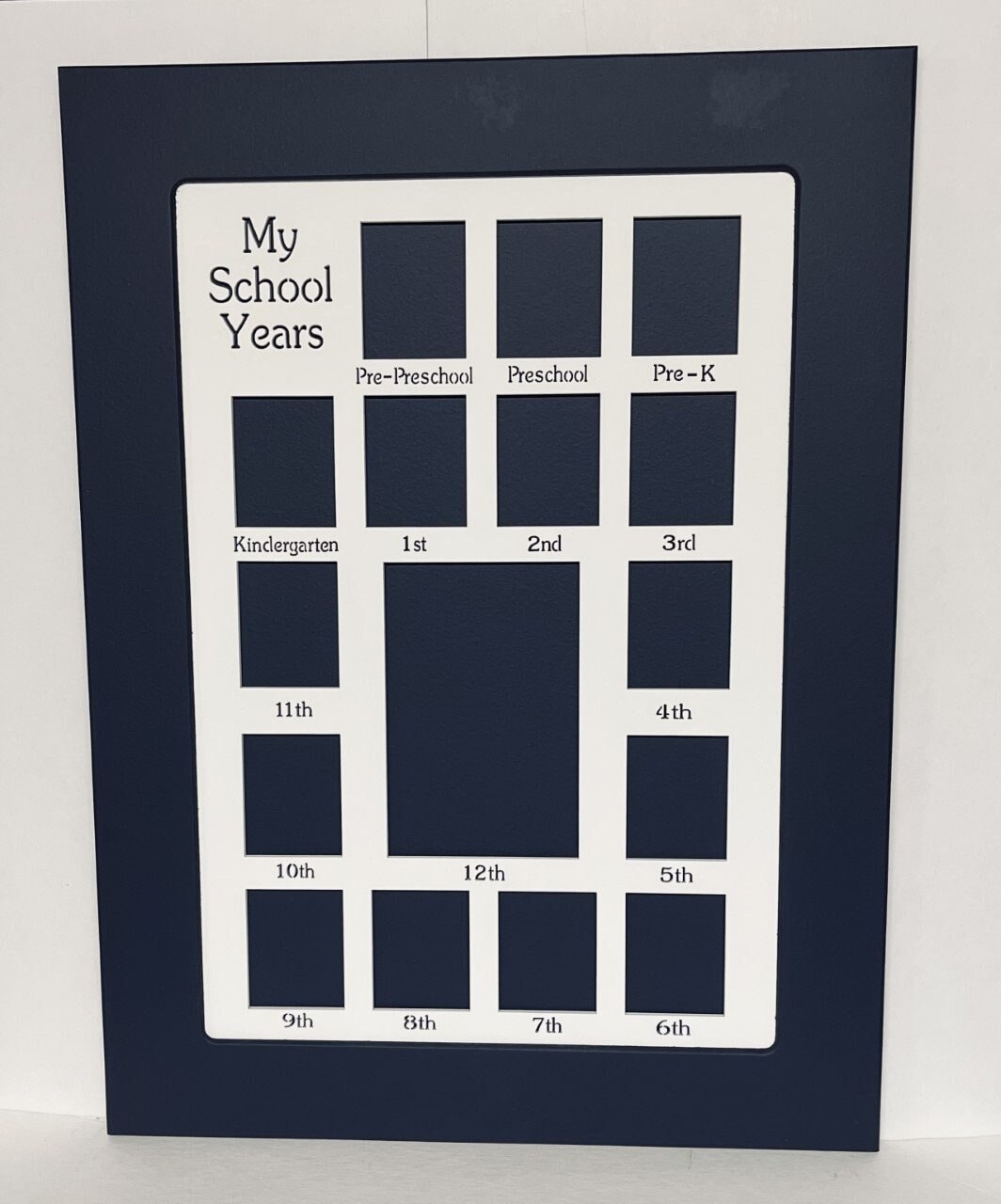 School Days Photo Frame/ graduation/ pre-school/ high school/ pre K 12/ senior/ 15 openings\ collage/ personalized/