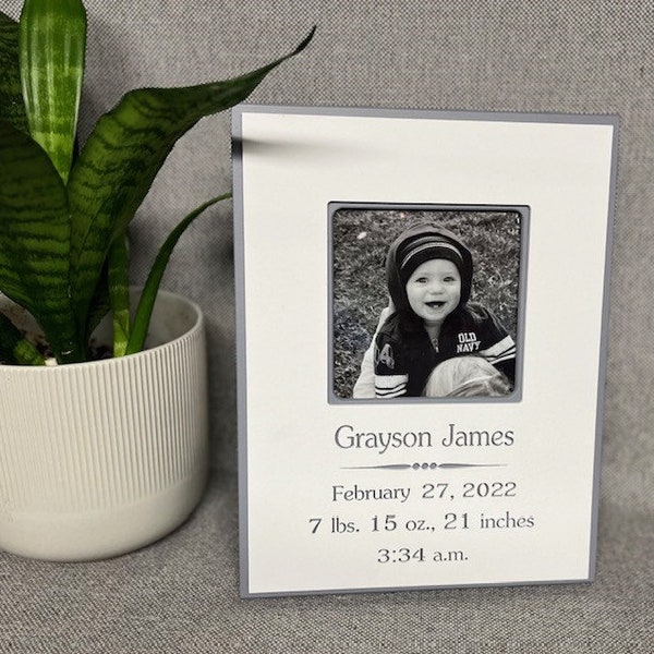 Personalized birth Information frame for Boys and Girls.