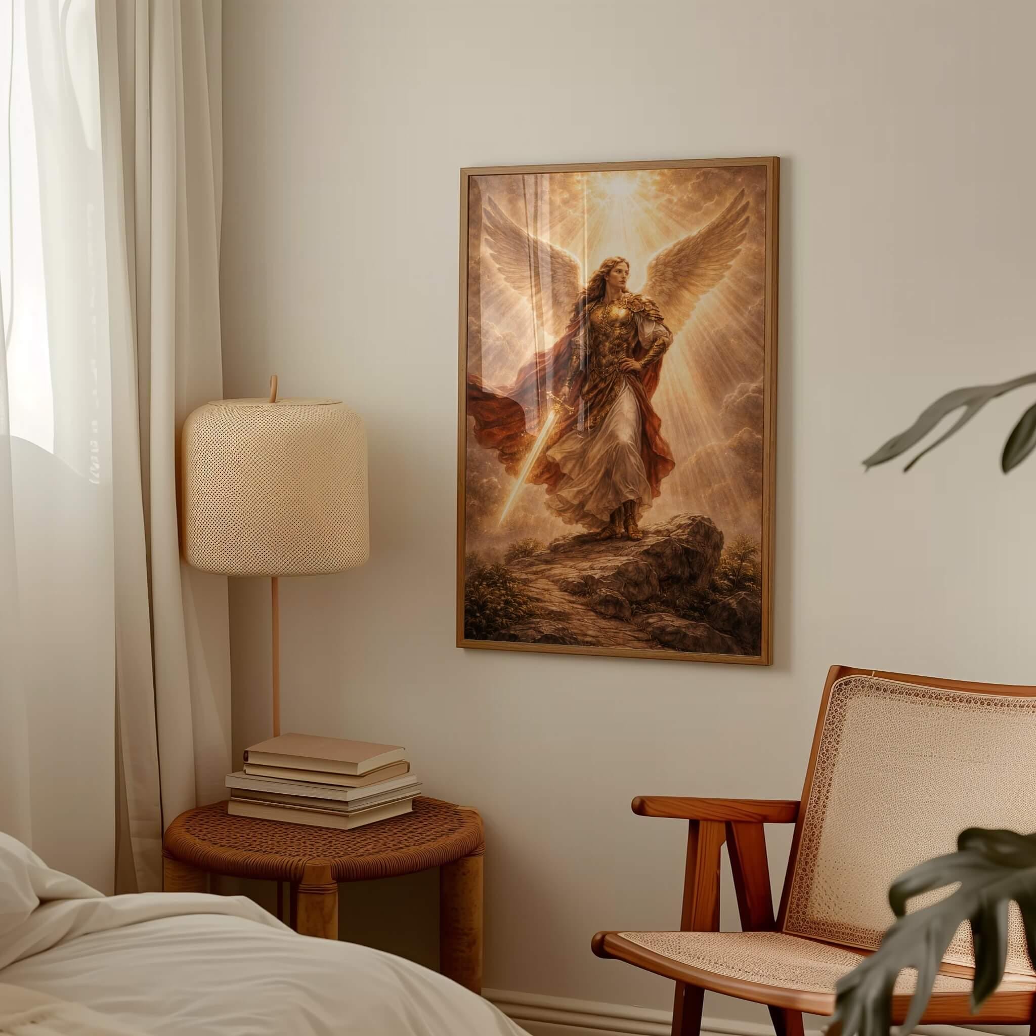 St Michael Wall Art - Archangel Art, Biblical Art Print, Religious Art ...