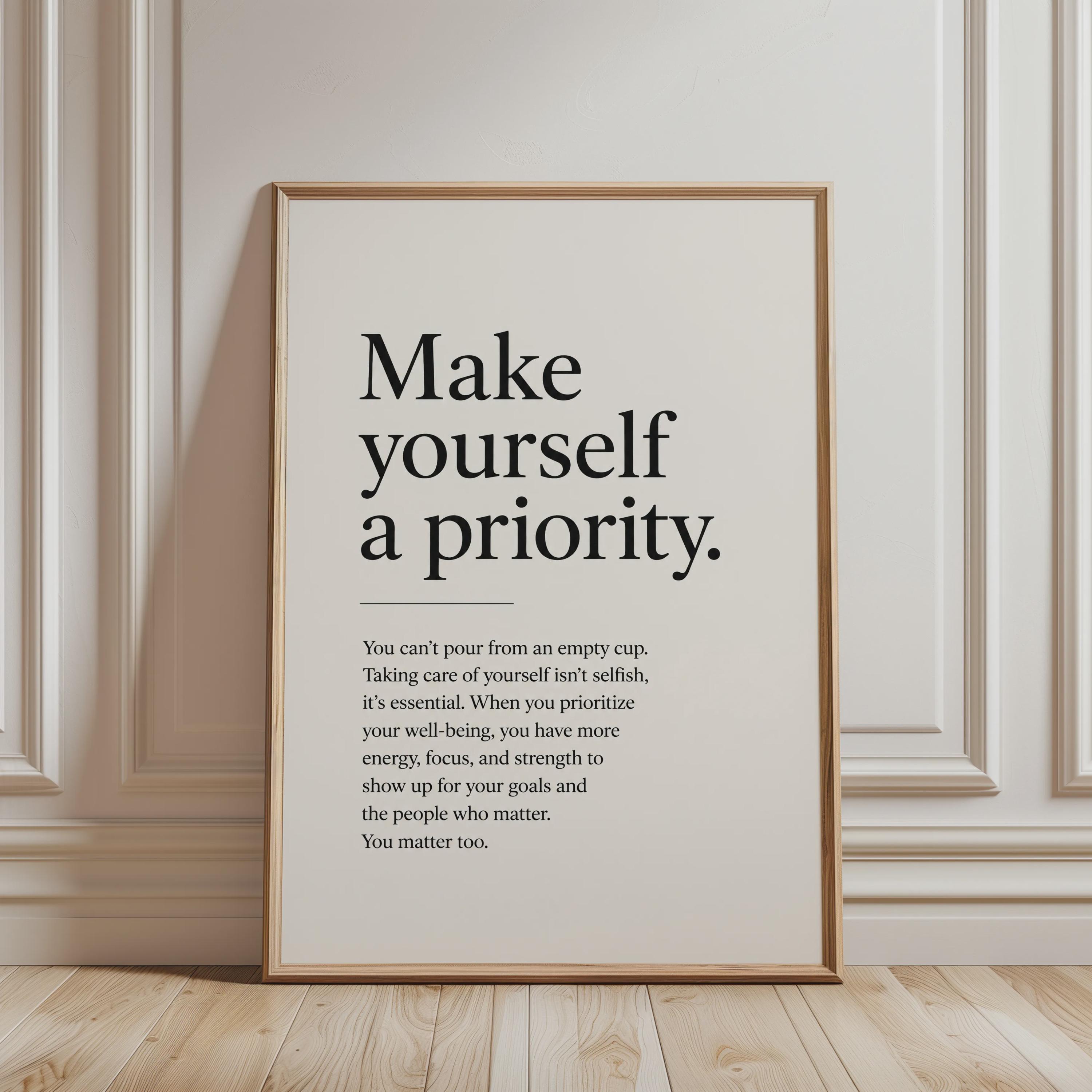 Priorities Poster