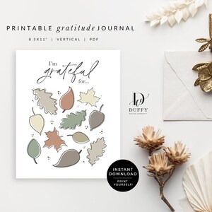Ik ben dankbaar voor de kaart, Thanksgiving-dankbaarheidskaarten, Friendsgiving afdrukbaar, Thanksgiving-dankbare kaart, Instant Download PDF
