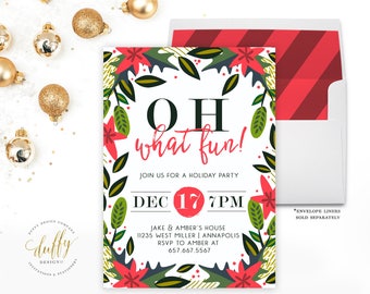 items similar to christmas party invitation holiday party invite