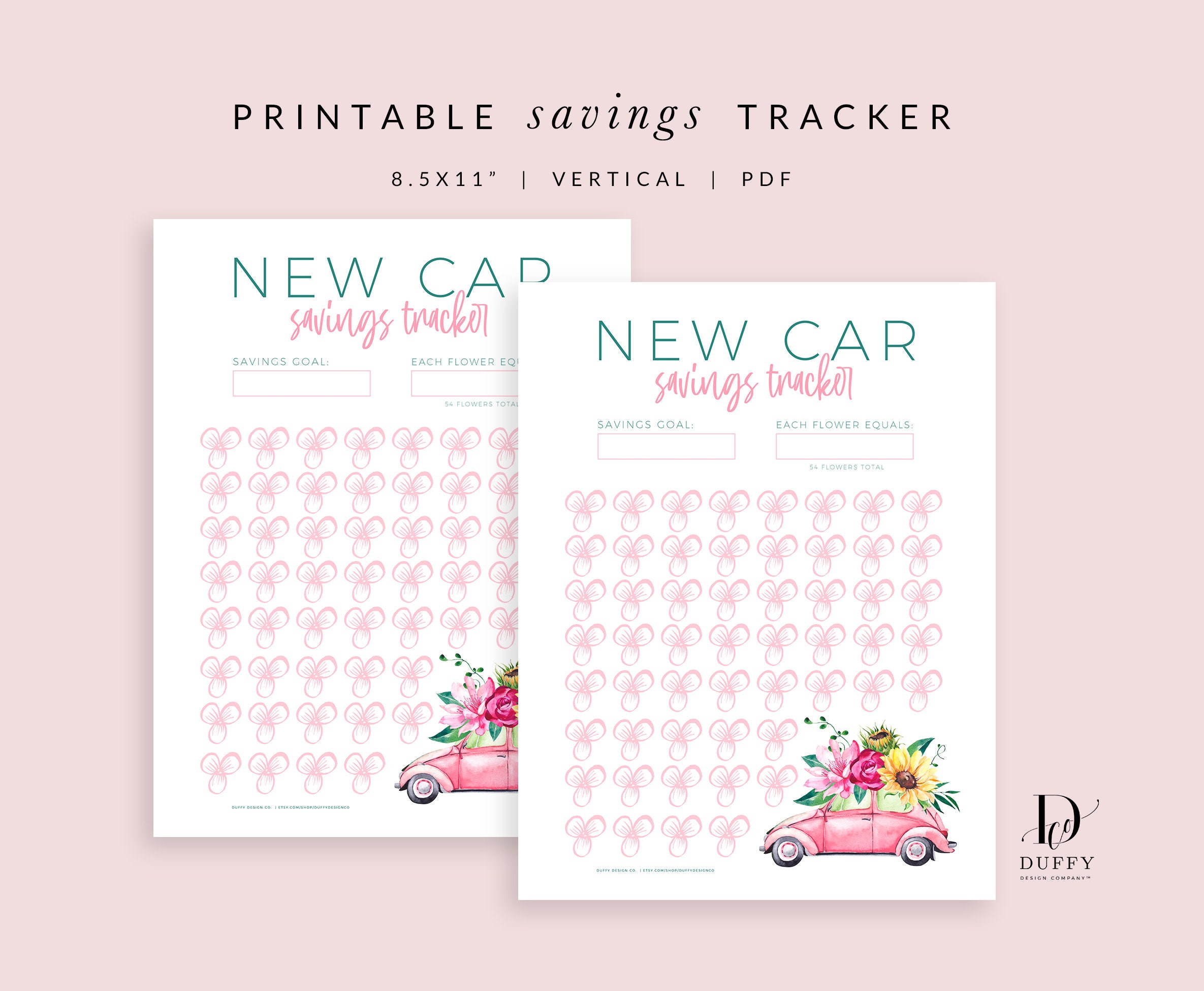 new-car-savings-tracker-printable-new-car-sinking-fund-etsy-uk