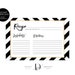 Black and White Recipe Card, Printable Recipe Card, DIY Recipe Cards ...