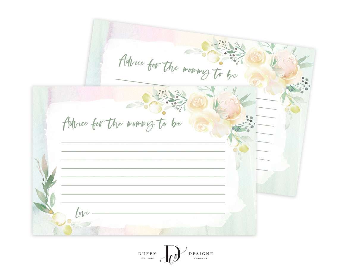 Advice Card for Mommy to Be Advice for Mom Printable Advice - Etsy