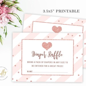Diaper Raffle Insert Card, Diaper Raffle Ticket, Diaper Raffle Insert, Baby Shower Raffle, Diaper Raffle Printable, INSTANT DOWNLOAD, 3.5x5