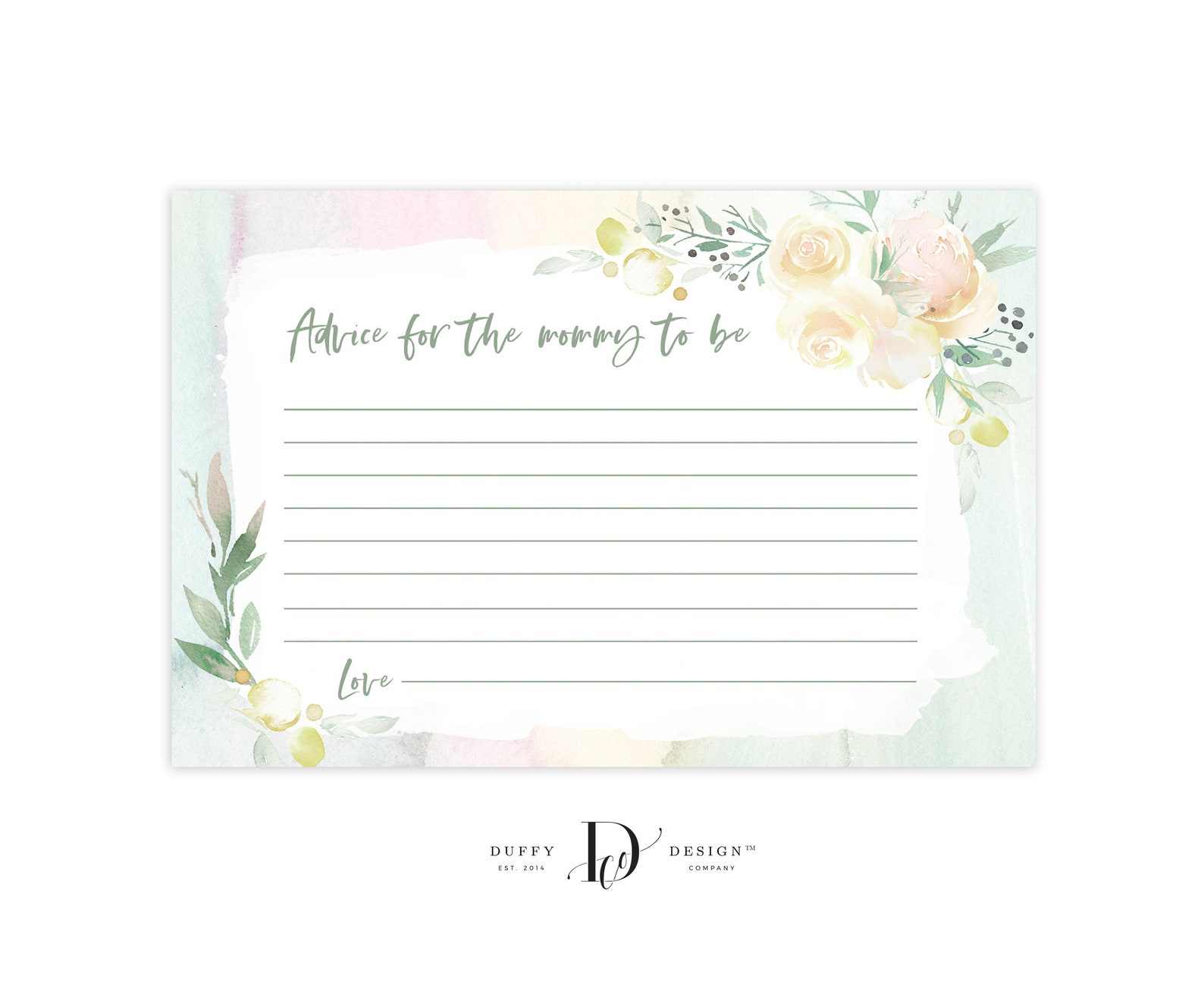 Advice Card for Mommy to Be Advice for Mom Printable Advice - Etsy