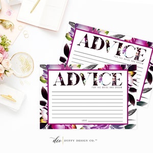 Beratung für die Braut & Bräutigam Karte, Brautparty Advice Karte, Advice Karten, Hochzeits Advice Karten, Ehe Advice, Advice Karte Printable