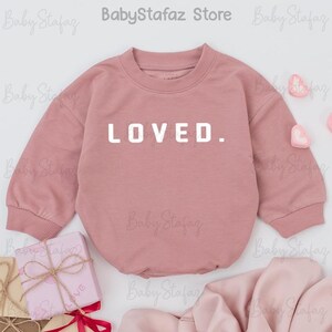 Valentine&#39;s Baby Outfit, Loved Valentine Baby Rompers, Baby Shower, Valentines Day Baby Girl Outfit Valentines Baby Clothes, 1st Valentines