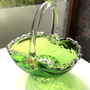 Murano glass decorative basket