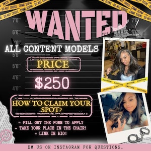 models wanted flyer, models needed flyer, downloadable template, social media template, lash flyer, hair model needed, canva template