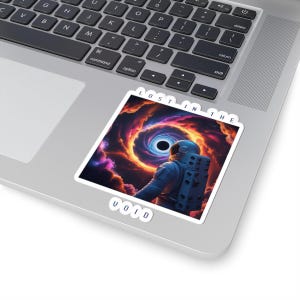 Cosmic Void Kiss-Cut Sticker: Galaxy Decal, Space Lover Gift