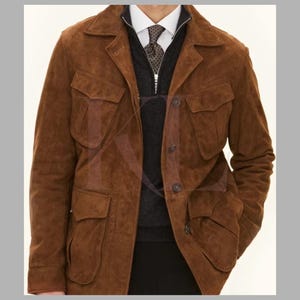 Brown Suede Trucker Jacket: Western Cowboy Style