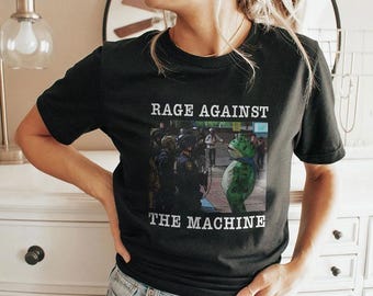 Camiseta de protesta de Portland Frog contra la máquina