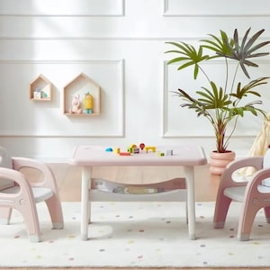Montessori Toddlers Table and Chairs Set