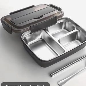 Easy-Clean Bento Container Stainless Steel Lunch Box
