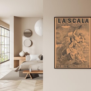Vintage French Poster | 19th-20th Century | Digital Art | Two Colourways | Instant Download
