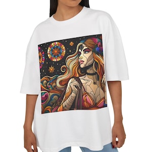 Maglietta Boho Box, maglietta con grafica retrò, maglietta in stile vintage, regalo per gli amanti della musica, abbigliamento da festival, maglietta unisex in cotone