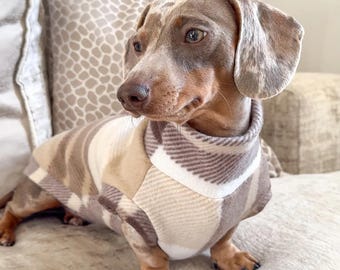 Plaid Dachshund Fleece