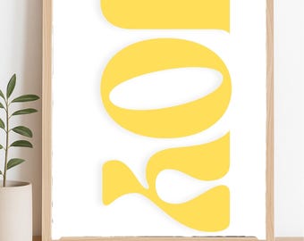 Radość | Owoce Ducha | Galacjan 5:22 | Pobieranie cyfrowe | Chrześcijańska cyfrowa sztuka ścienna