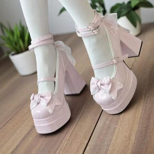 Scarpe Mary Jane Lolita Con Tacco Alto E Piattaforma - Stile Gotico E Vittoriano Per Donna - Foto 9