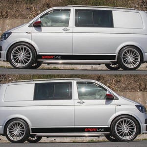 Fits VW Transporter Graphics Side Stripes Camper Decals T4 T5 T6 Both Sides