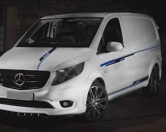 Passend für Mercedes Vito Grafik Kit weißer Abziehbilder Beliebige Farbe