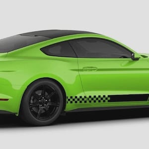 Fits Ford Mustang Side Stripes Decal Both Sides Graphics Performance GT