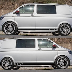 Fits VW Transporter Graphics Side Stripes Camper Decals T4 T5 T6 Both Sides