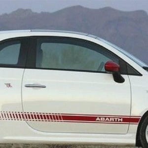Fits Fiat Abarth Side Stripes Graphics 500 Decals Both Sides Any Year