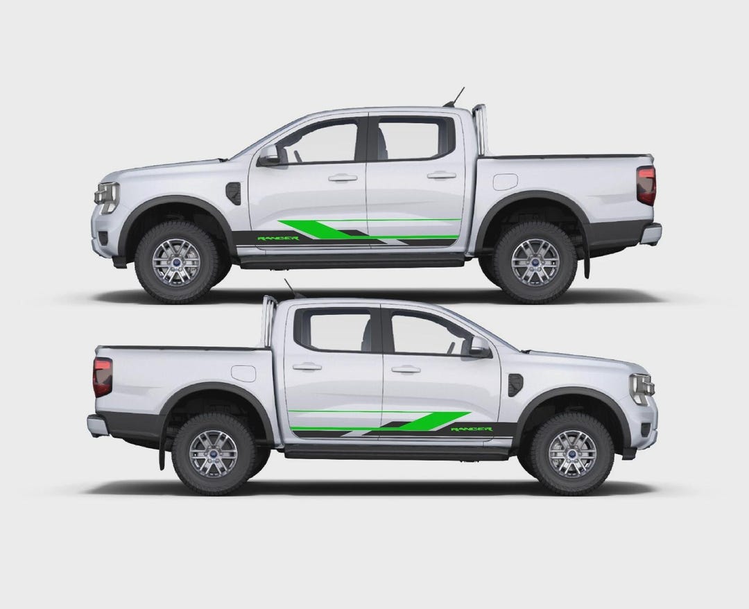 Fits Ford Ranger Graphics Kit Bonnet Rear Side Stripes Any Year Decals ...