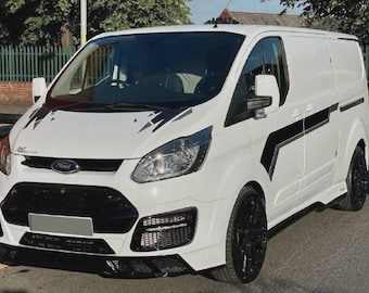 Passend für Ford Übergang Custom Van Sport Seitliche Grafiken Streifen Abziehbilder Jedes Jahr SWB LWB