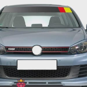 Fits Volkswagen VW Golf Sunstrip Graphics Windshield Banner Decal