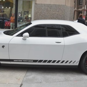 Passend für Dodge Challenger Side Stripes Bonnet Stripes Decal Kit Grafiken