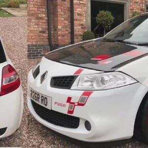 Renault Megane R26R Graphics Side Stripes Bonnet Rear Decals Stickers