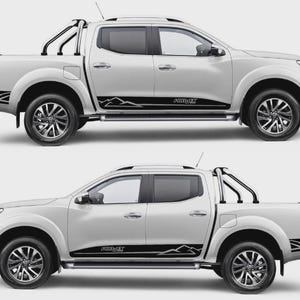 Fits N Guard Nissan Navara Rocker Side Stripe Graphics Both Sides Decals Pro4x