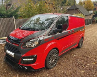 Passend für Ford Übergang Custom Full M Sport Grafik Kit Abziehbilder Jedes Logo SWB