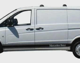 Bonnet Stripe for Vito Mercedes Benz, Vinyl Decal Sticker, Racing 