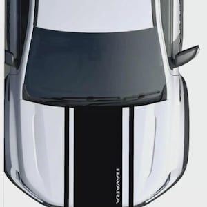 Fits Nissan Navara Bonnet Stripe Graphics Any Year Decals Stickers