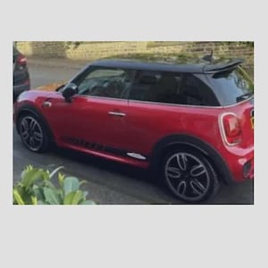 Fits Mini Cooper JCW Side Stripes Graphics Decals Both Sides Any Colour F56