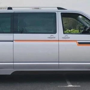 Fits Volkswagen VW Transporter Side Stripes Graphics T4 T5 T6 Both Sides